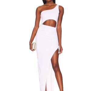 Superdown Alanie Maxi Dress in white (size small) - worn once
